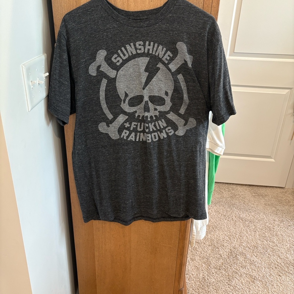 The Chive Dark Gray Skull Graphic Men's Tee